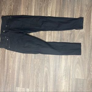 Black denim jeans